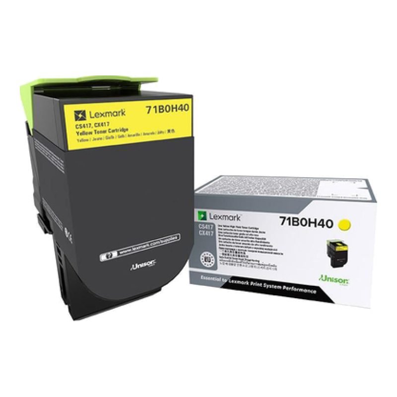 Lexmark 71B0H40 Sarı Toner
