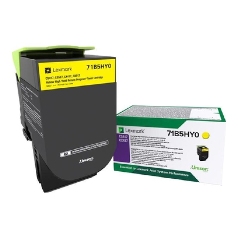 Lexmark 71B5HY0 Sarı Toner