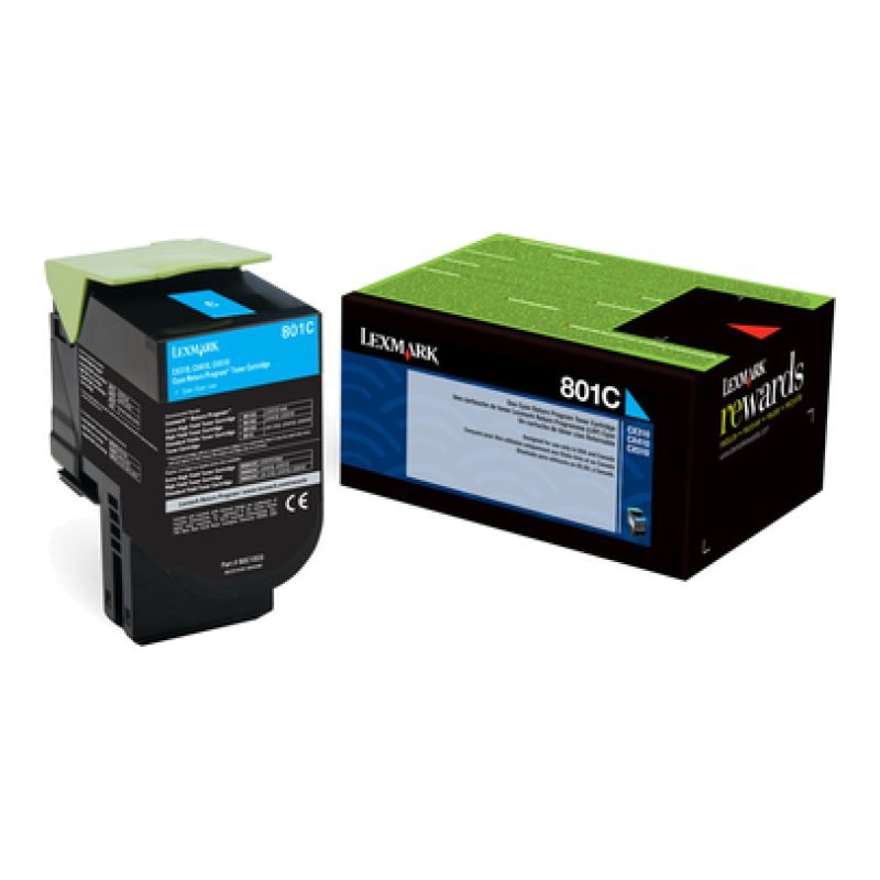 Lexmark 80C10C0 Mavi Toner