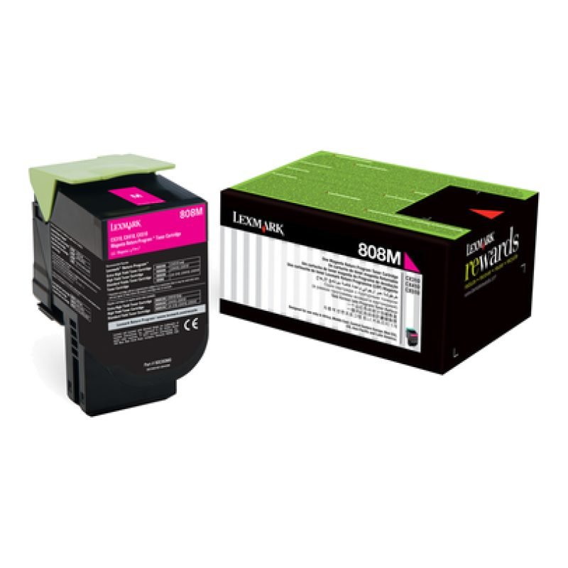 Lexmark 80C80M0 Kırmızı Toner