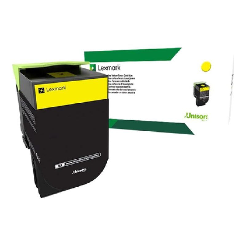 Lexmark 80C8XY0 Sarı Toner