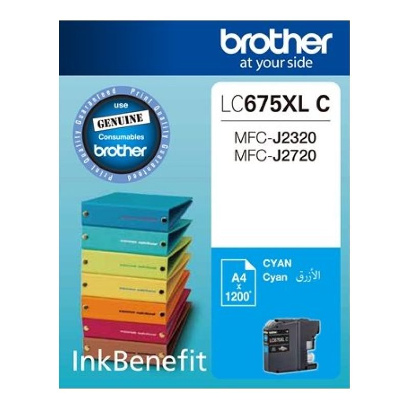 Brother LC675XLC Mavi Mürekkep Kartuşu