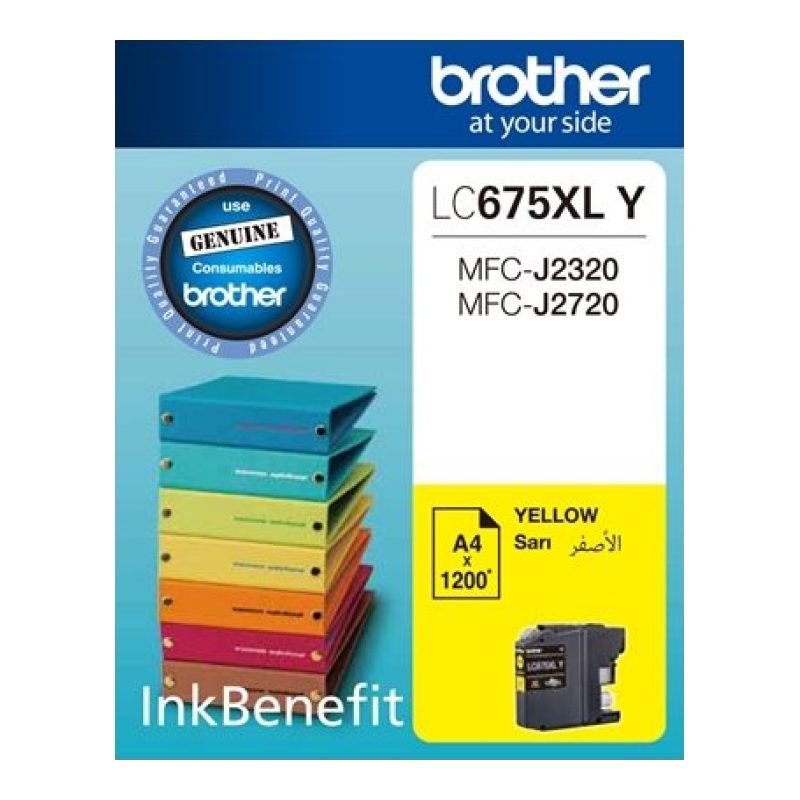 Brother LC675XLY Sarı Mürekkep Kartuşu