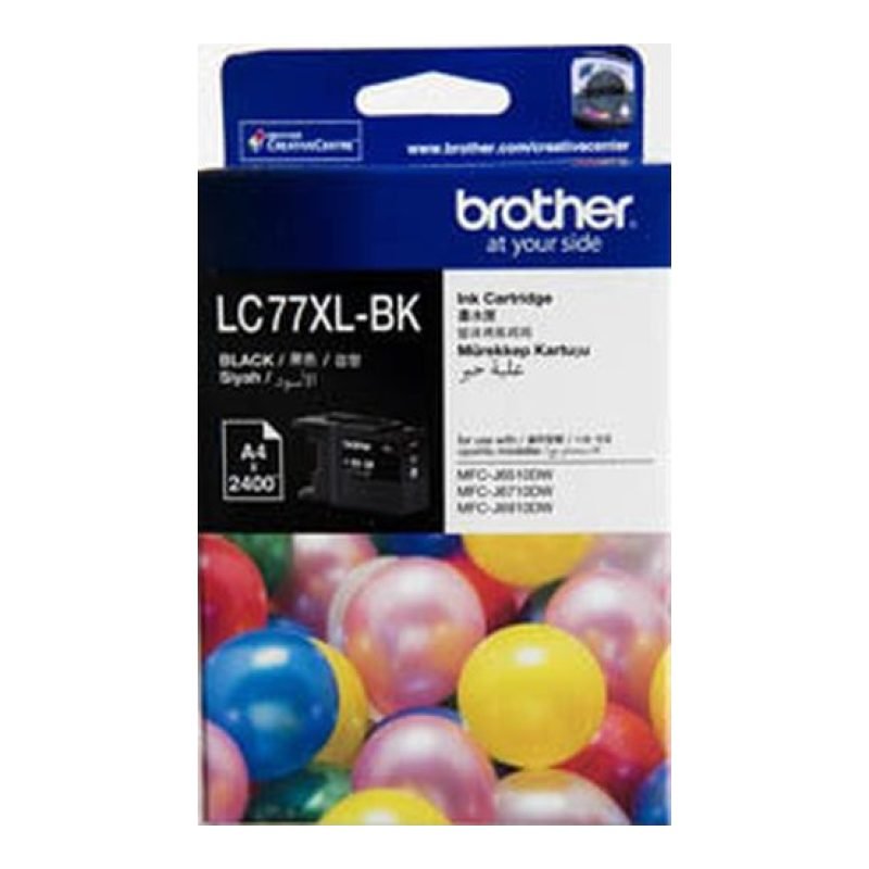 Brother LC77XLBK Foto Siyah Yüksek Kapasiteli Mürekkep Kartuşu