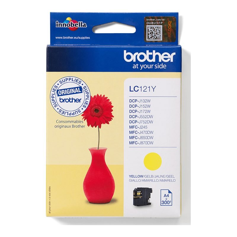 Brother LC-121Y Sarı Mürekkep Kartuşu