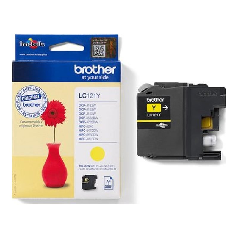 Brother LC-121Y Sarı Mürekkep Kartuşu — görsel 3