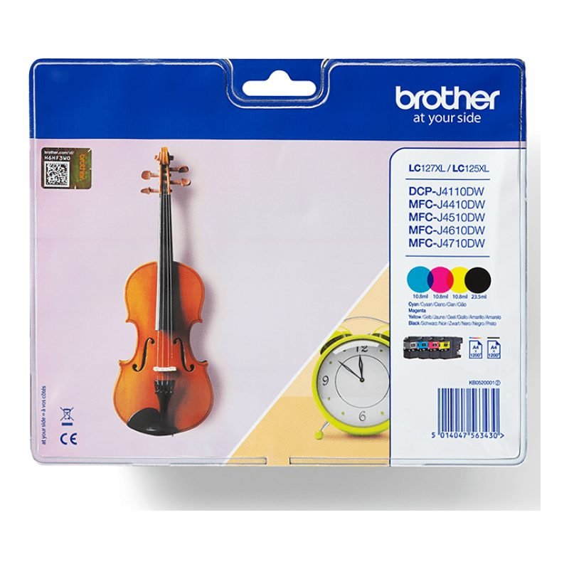 Brother LC-127XLVALBPDR Üç Renkli Mürekkep Kartuşu