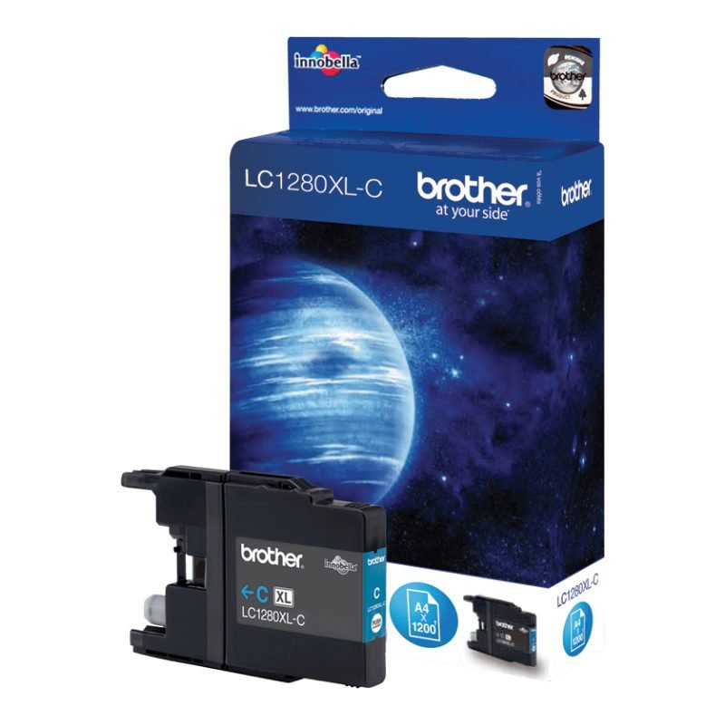 Brother LC1280XLC Mavi Yüksek Kapasiteli Mürekkep Kartuşu