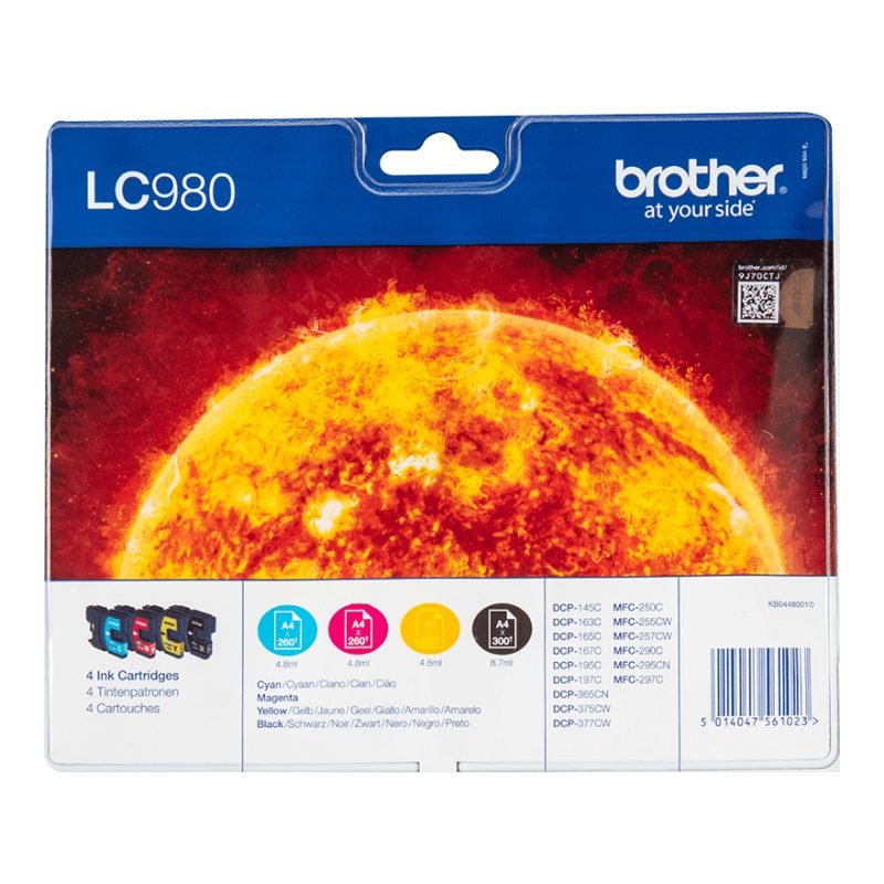 Brother LC-980VALBPDR Üç Renkli Mürekkep Kartuşu