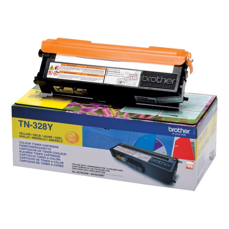 Brother TN-328Y Sarı Toner