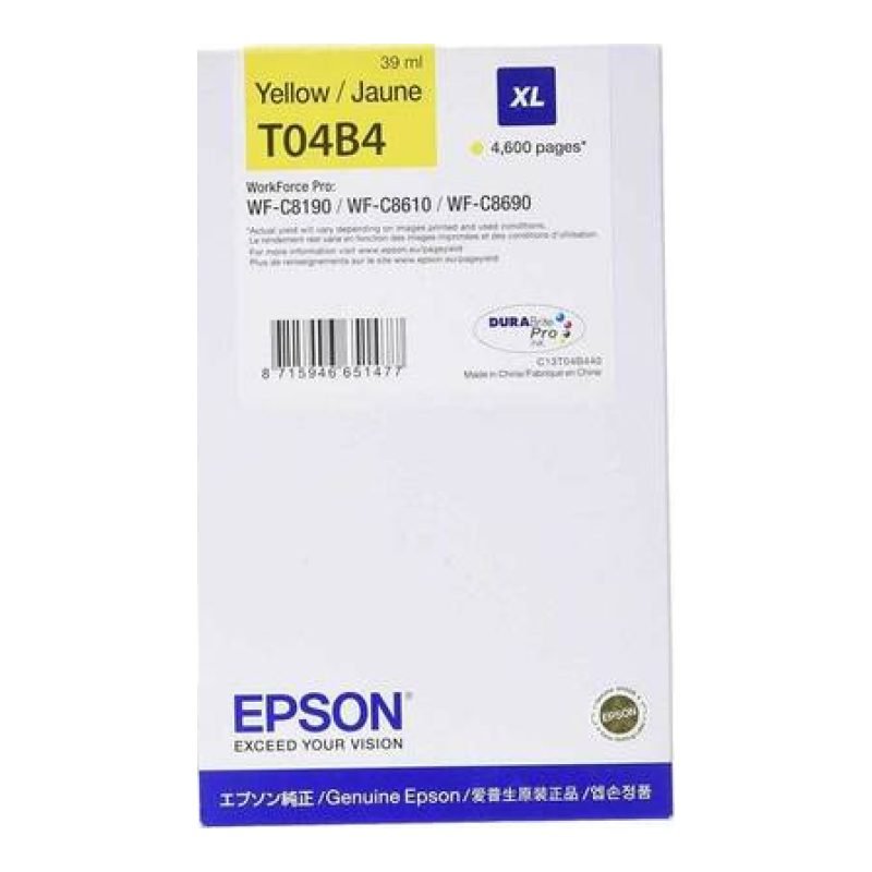 Epson WF-C81xx C13T04B440 Sarı Yüksek Kapasiteli Mürekkep Kartuşu