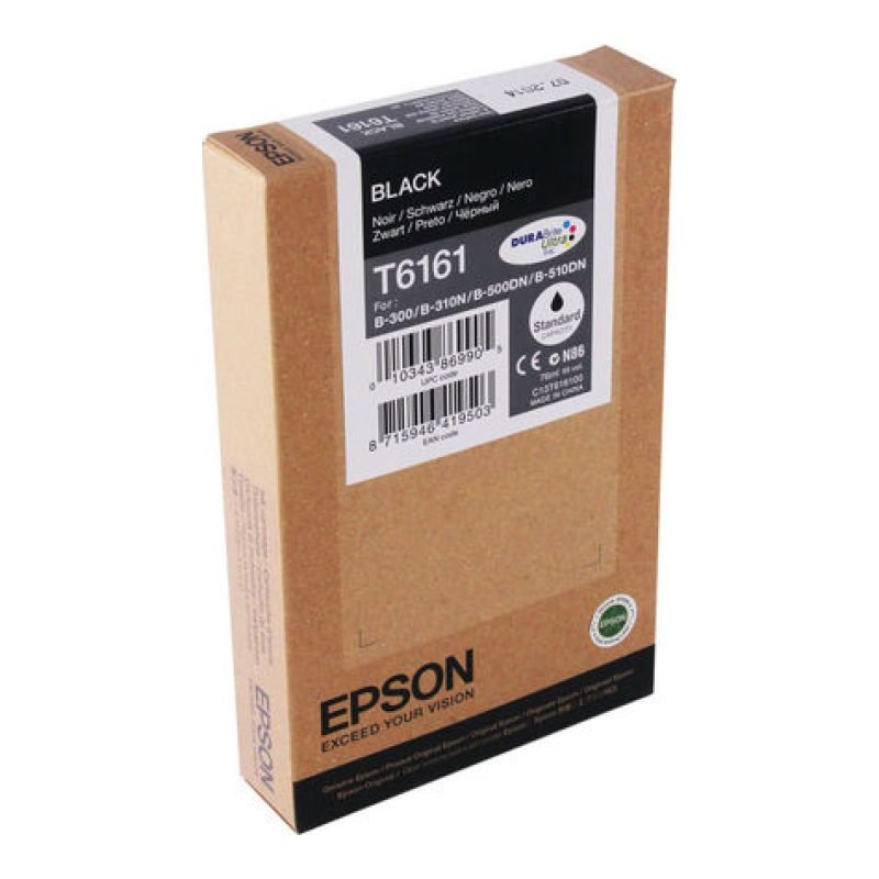 Epson T6161 C13T616100 Siyah Mürekkep Kartuşu