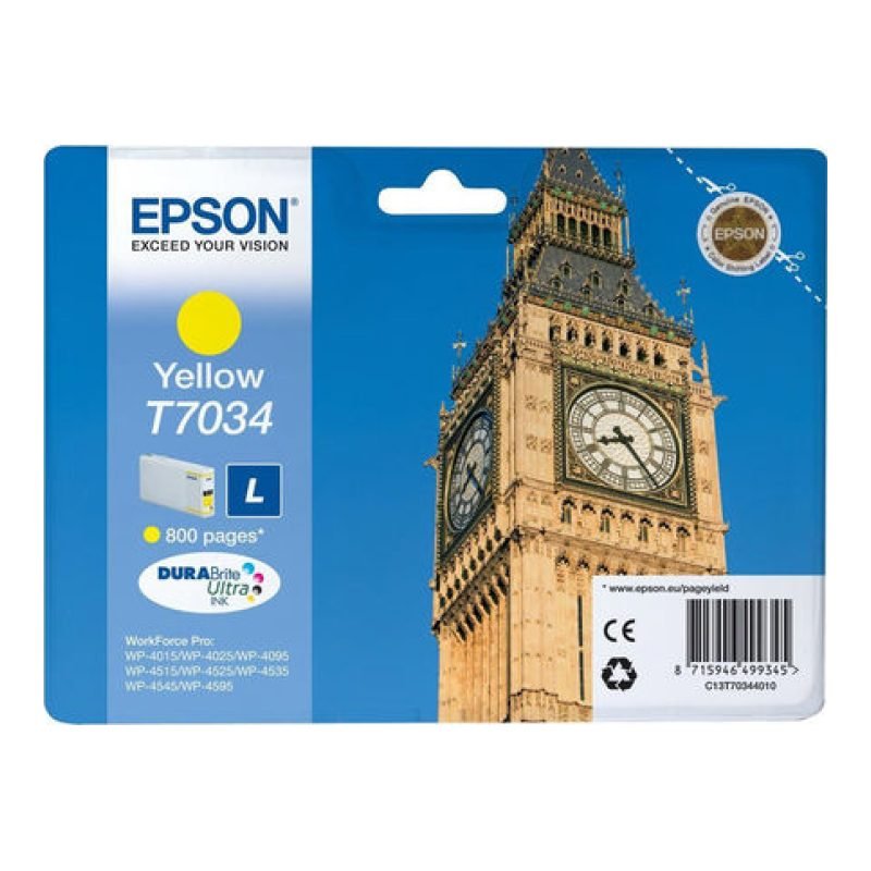 Epson C13T70344010 Sarı Mürekkep Kartuşu