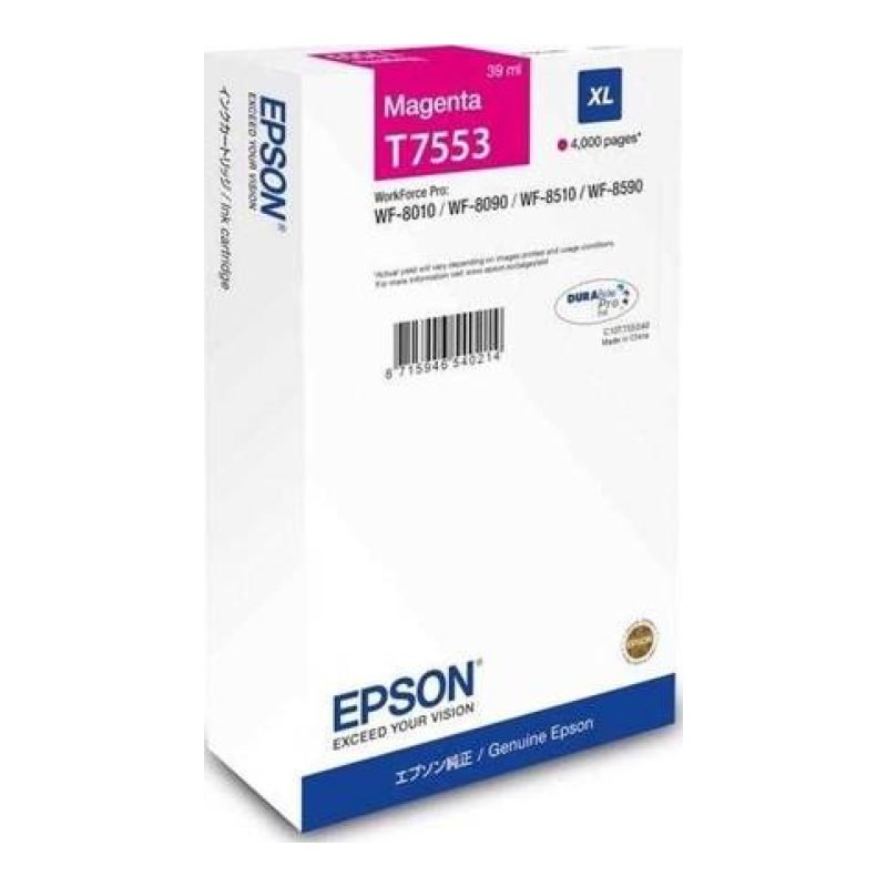 Epson C13T755340 Kırmızı Yüksek Kapasiteli Mürekkep Kartuşu