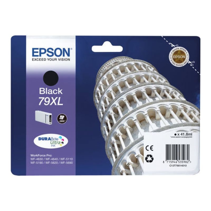 Epson 79XL C13T79014010 Siyah Mürekkep Kartuşu