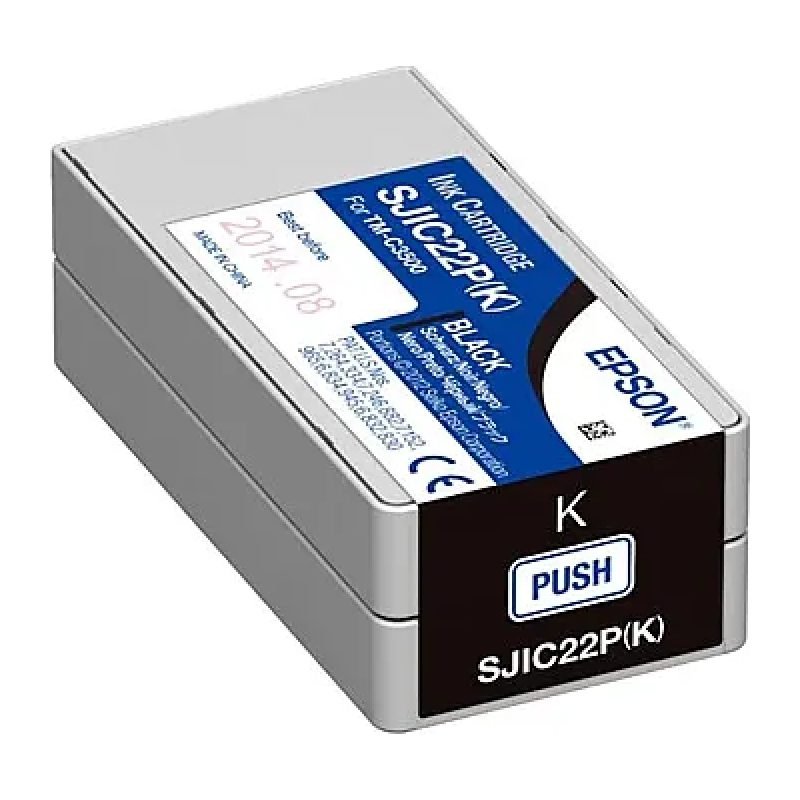 Epson SJIC22P C33S020601 Siyah Mürekkep Kartuşu