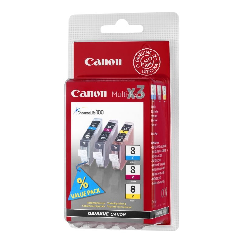 Canon CLI-8 CMY 0621B026 Üç Renkli Mürekkep Kartuşu