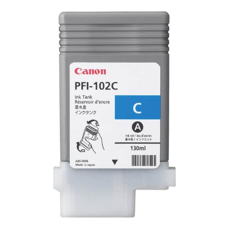 Canon PFI-102C 0896B001 Mavi Mürekkep Kartuşu