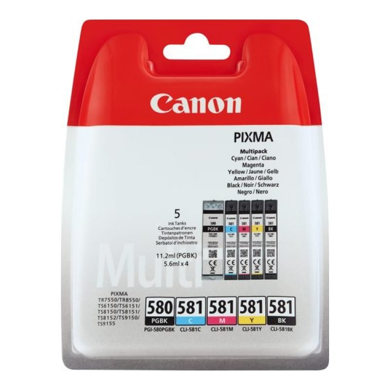 Canon PGI-580/CL-581 2078C005 Üç Renkli Mürekkep Kartuşu