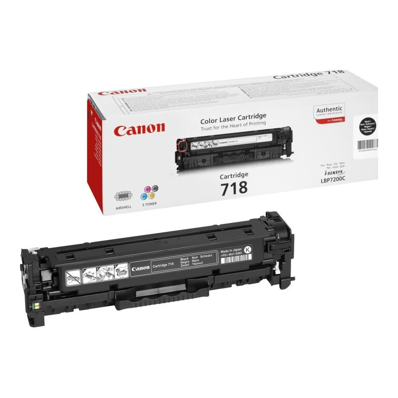 Canon CRG-718 Bk 2662B002 Siyah Toner