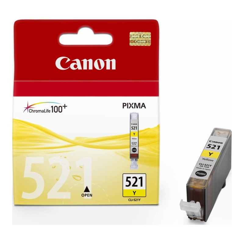 Canon CLI-521 Y 2936B008 Sarı Mürekkep Kartuşu