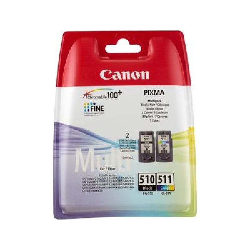Canon PG-510/CL-511 2970B010 Üç Renkli Mürekkep Kartuşu