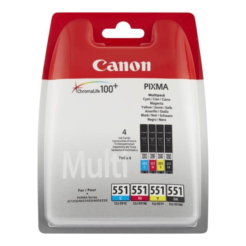 Canon CLI-551 C/M/Y/BK 6508B006 Üç Renkli Mürekkep Kartuşu