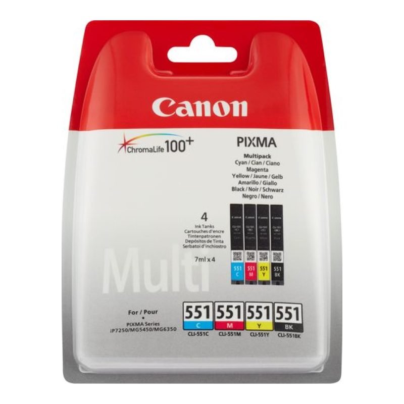 Canon CLI-551 6509B009 Üç Renkli Mürekkep Kartuşu