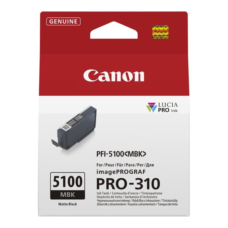 Canon PFI-5100 MBK 6951C001 Mat Siyah Mürekkep Kartuşu