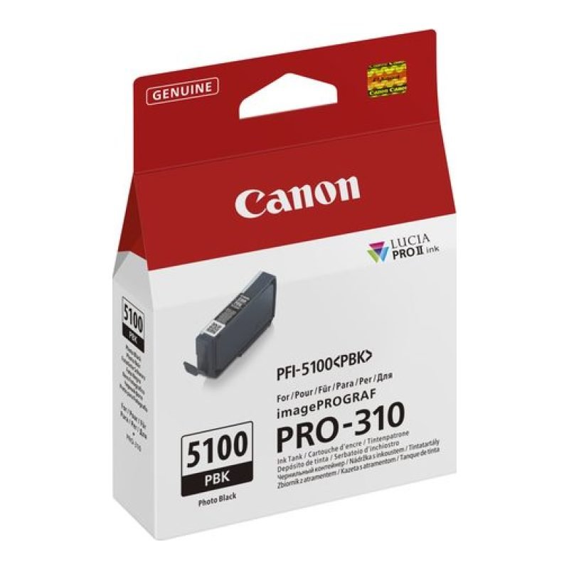 Canon PFI-5100 PBK 6952C001 Foto Siyah Mürekkep Kartuşu — görsel 2