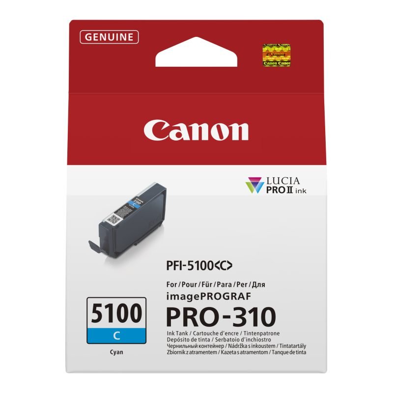 Canon PFI-5100 C 6953C001 Mavi Mürekkep Kartuşu