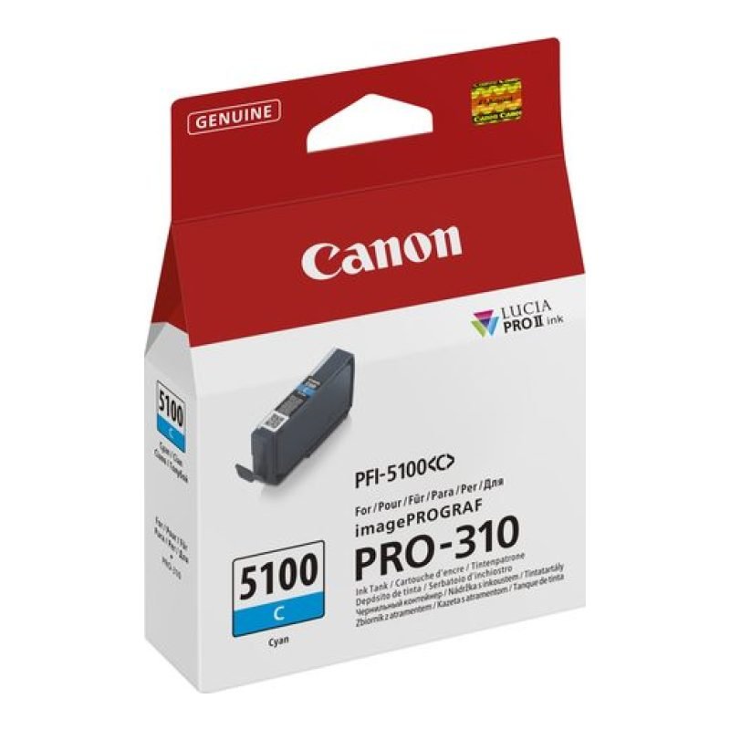Canon PFI-5100 C 6953C001 Mavi Mürekkep Kartuşu — görsel 2