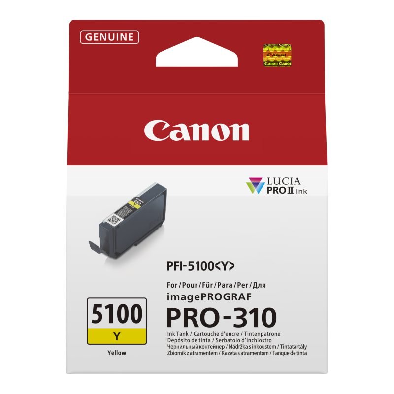 Canon PFI-5100 Y 6955C001 Sarı Mürekkep Kartuşu