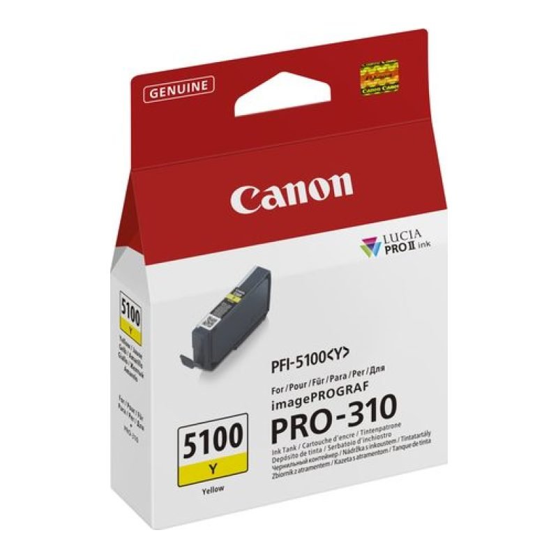 Canon PFI-5100 Y 6955C001 Sarı Mürekkep Kartuşu — görsel 2