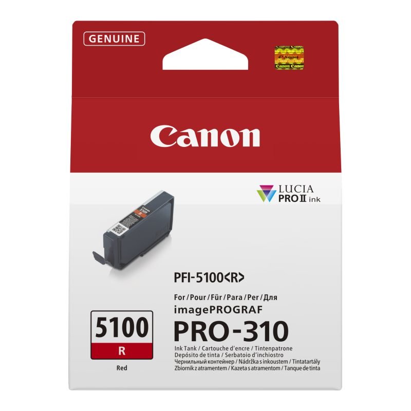 Canon PFI-5100 R 6958C001 Kırmızı Mürekkep Kartuşu