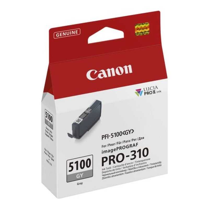 Canon PFI-5100 GY 6959C001 Gri Mürekkep Kartuşu — görsel 2