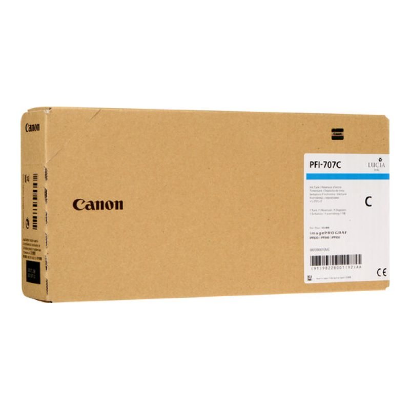 Canon PFI-707C 9822B001 Mavi Mürekkep Kartuşu