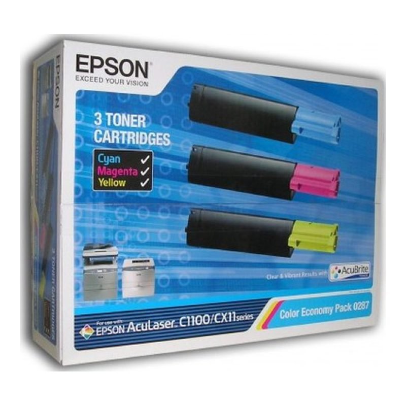 Epson Ekonomik paket S050287 C13S050287 Üç Renkli Toner — görsel 4