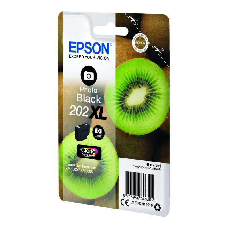 Epson 202XL C13T02H14010 Foto Siyah Yüksek Kapasiteli Mürekkep Kartuşu