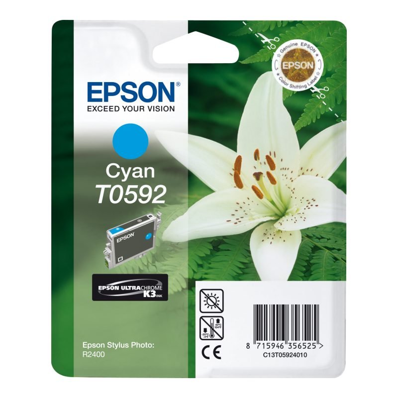 Epson T0592 C13T05924020 Mavi Mürekkep Kartuşu