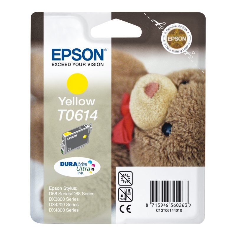 Epson T0614 C13T06144010 Sarı Mürekkep Kartuşu