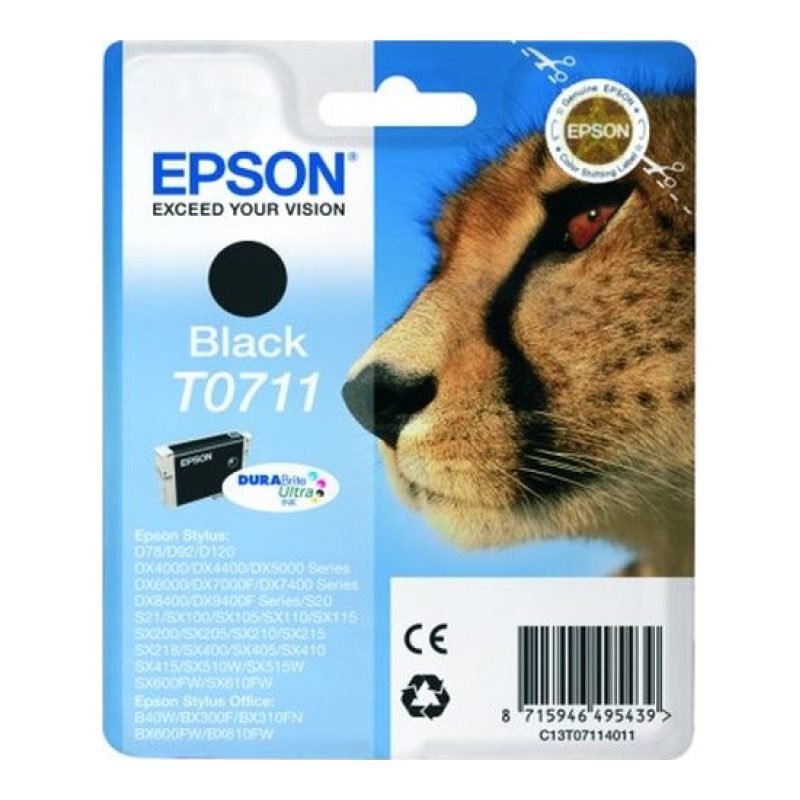 Epson T0711 C13T07114011 Siyah Mürekkep Kartuşu — görsel 3