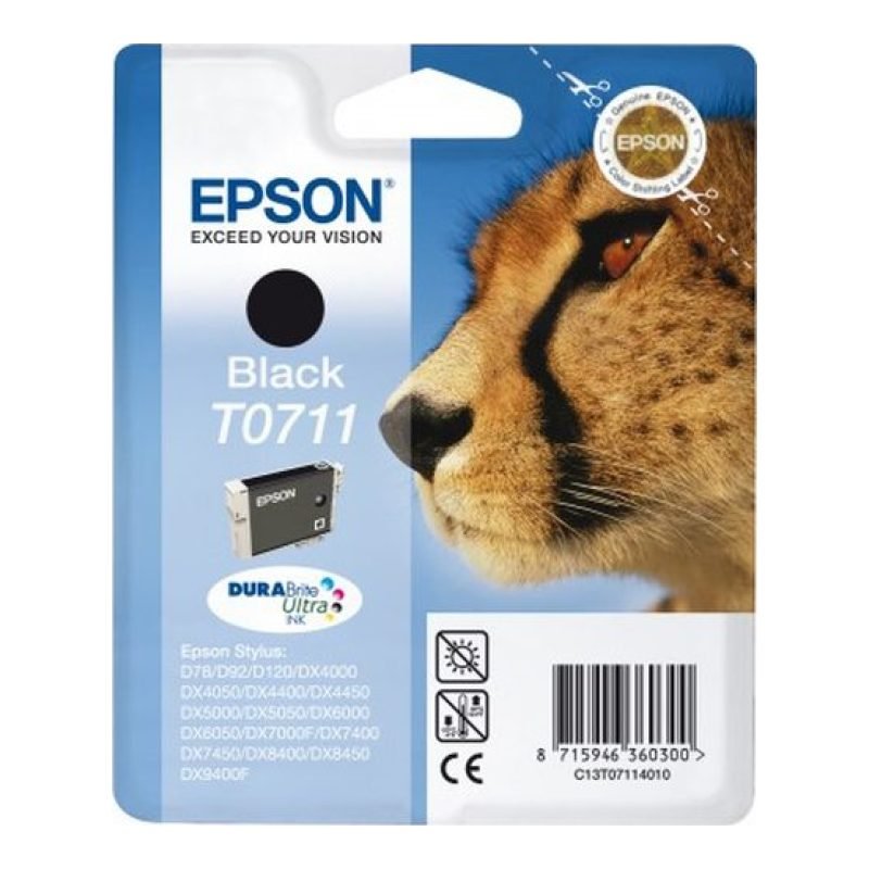 Epson T0711 C13T07114020 Siyah Mürekkep Kartuşu — görsel 2