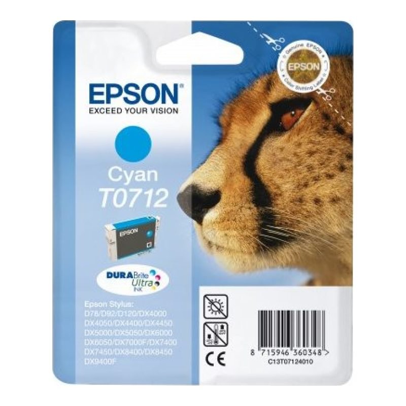 Epson T0712 C13T07124020 Mavi Mürekkep Kartuşu — görsel 3