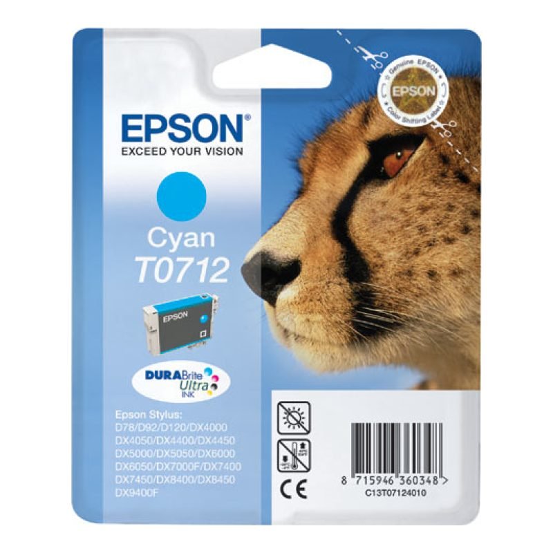 Epson T0712 C13T07124021 Mavi Mürekkep Kartuşu