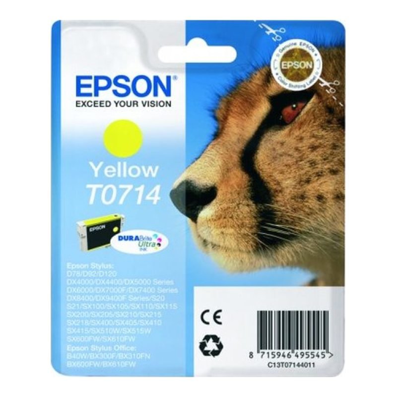 Epson T0714 C13T07144011 Sarı Mürekkep Kartuşu — görsel 2