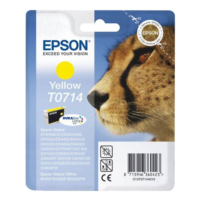 Epson T0714 C13T07144020 Sarı Mürekkep Kartuşu