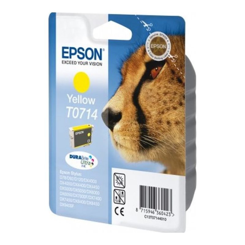 Epson T0714 C13T07144020 Sarı Mürekkep Kartuşu — görsel 3