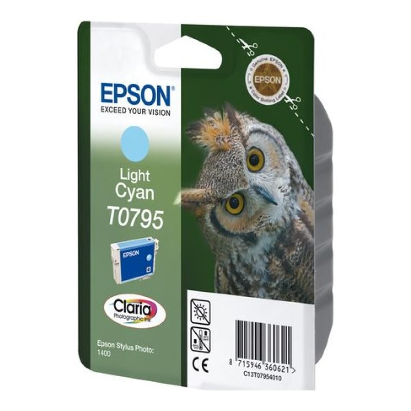 Epson T0795 C13T07954010 Açık Mavi Mürekkep Kartuşu — görsel 2