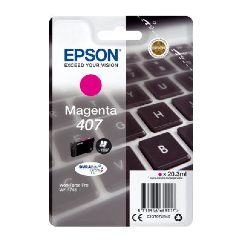 Epson WF-4745 C13T07U340 Kırmızı Yüksek Kapasiteli Mürekkep Kartuşu